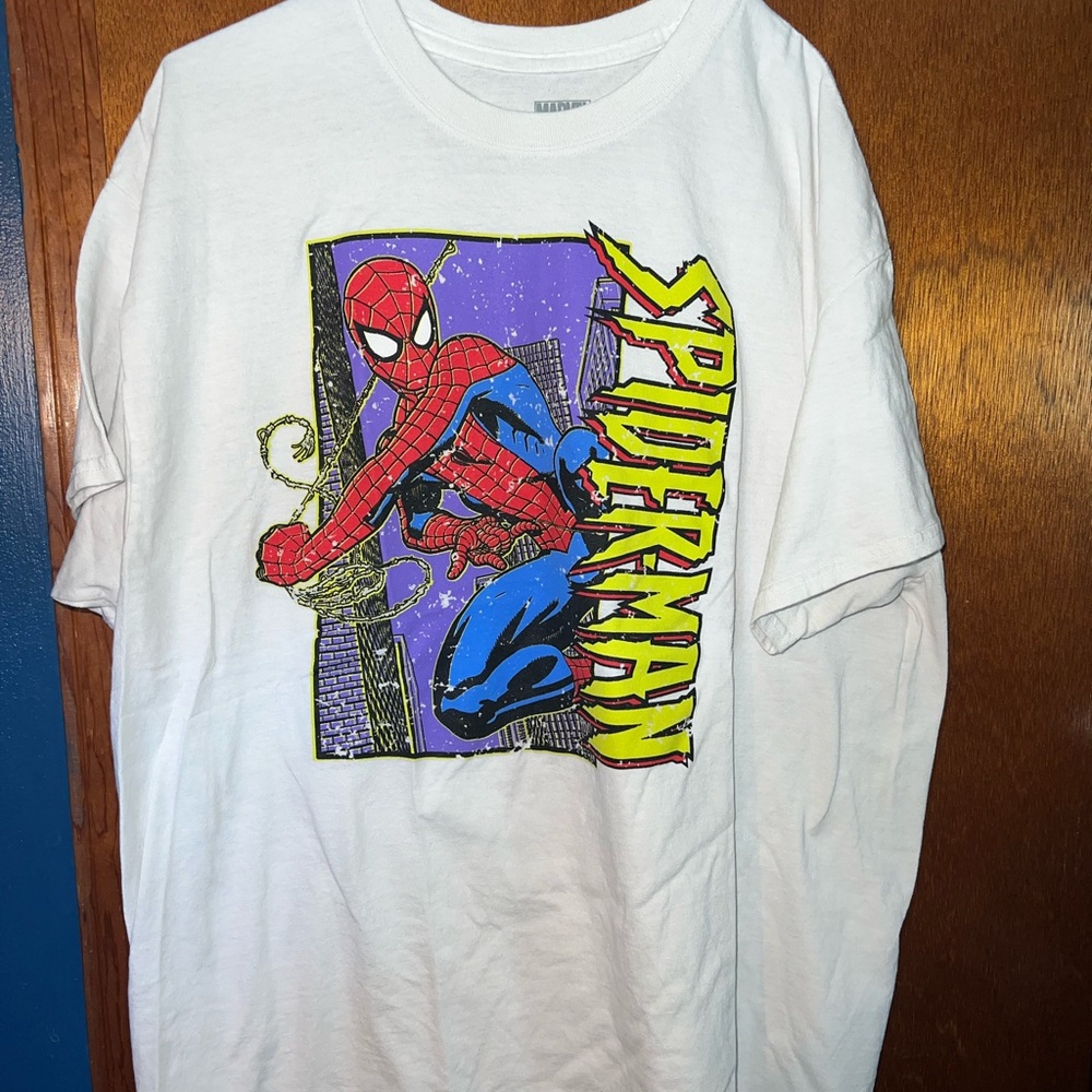 Marvel Spider-Man White Tee - Short Sleeve